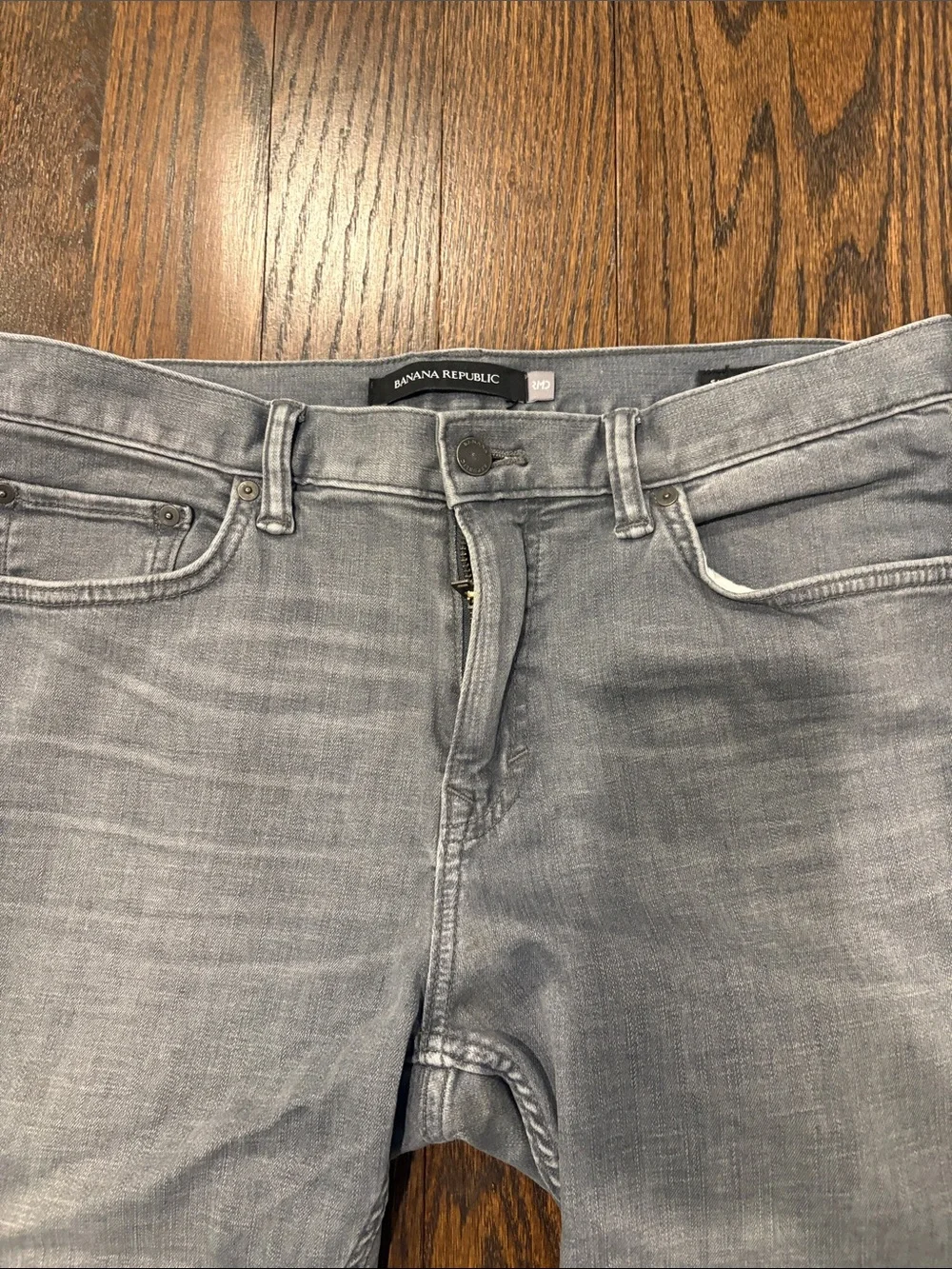 Banana Republic Men’s Light Gray Slim Straight Stretch Jeans Size 34/30